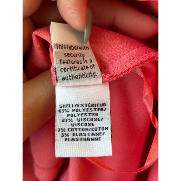 Diane Von Furstenburg Carrie Dress in coral pink sz 6 Barbiecore formal party cl - Picture 9 of 9